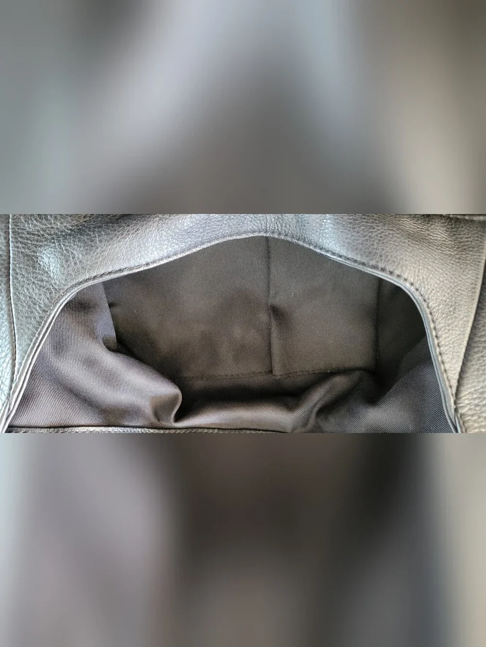 Vince Camuto Black Leather Bag Quiet Luxury Work Travel Mob Wife Chic